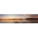 Elbe - Duitsland - zonsondergang - panoramische fotoprint