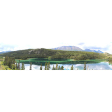 Emerald Lake Yukon USA - panoramische fotoprint