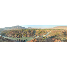 Epupa waterval Namibie - panoramische fotoprint