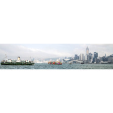 Hongkong - Haven - panoramische fotoprint