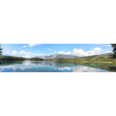 Jasper Lake Canada - panoramische fotoprint