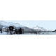 Kasteel in de sneeuw - panoramische fotoprint