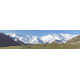 Kirgistan - sneeuwtoppen - panoramische fotoprint