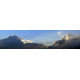 Onweerswolken - panoramische fotoprint