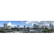 Skyline2 - panoramische fotoprint