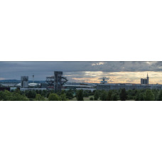Skyline5 - panoramische fotoprint
