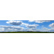 Wolkenlucht 2 - panoramische fotoprint