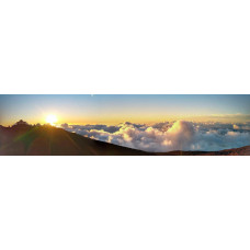 Zonsondergang 11 - panoramische fotoprint