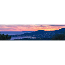 Zonsondergang 24 - panoramische fotoprint