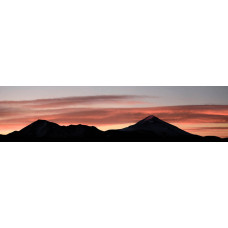 Zonsondergang 26 - panoramische fotoprint