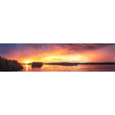 Zonsondergang 3 - Panoramische fotoprint