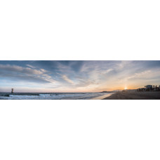 Zonsondergang 5 - panoramische fotoprint
