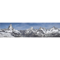 Zwitserse Alpen - panoramische fotoprint