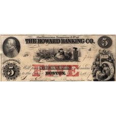 Kerstman bankbiljet - Boston, 1857 - overdruk