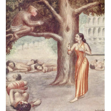 Hanuman ontmoet Sita - Balasaheb Pant Pratinidhi - 1916