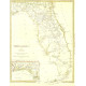 Kaart Florida - 1846