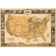 Greyhound Lines kaart - 1935