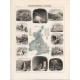 Kaart Groot Brittannië en Ierland - Brockhaus - 1863