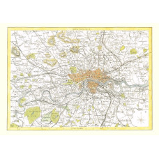 Kaart Londen - 1830