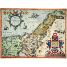 Kaart Palestina - 1570