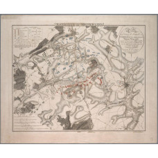 Slagveld van Waterloo kaart - Craan
