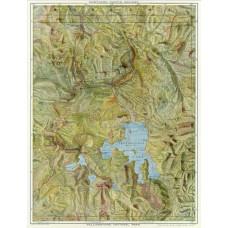 Yellowstone Park kaart - 1898