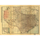Kaart spoorwegen Texas - 1900