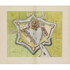 Kaart Blokzijl - 1698