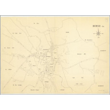 Kaart Borne - 1830