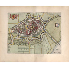 Kaart Brielle - 1652
