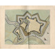Kaart vestingwerken Delfzijl - 1652
