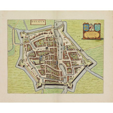 Kaart Dokkum - 1698 