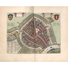 Kaart Gouda - 1652