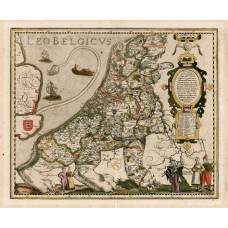 Nederlandse Leeuw kaart - 1617