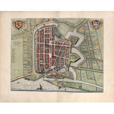 Kaart Schoonhoven - 1652