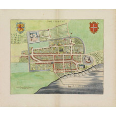 Kaart Vollenhove - 1698