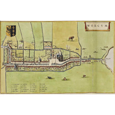 Kaart Workum - 1698
