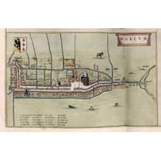 Kaart Workum - 1652