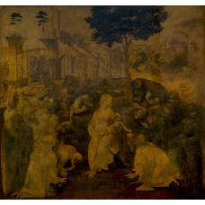 Aanbidding door de Drie Koningen - Leonardo Da Vinci_- 1480-82