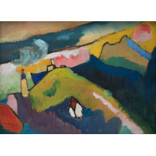 Berglandschap met kerk - Kandinsky - 1910