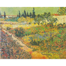 Bloeiende tuin met pad - Van Gogh - 1888