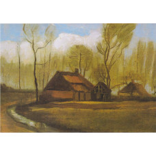 Boerderij tussen bomen - Van Gogh - 1883