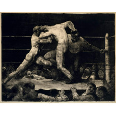 Boxen bij Sharkey's - George Bellows - litho - 1909 