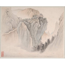 Landschap geschilderd voor Yuweng - Fan Qi - 1673