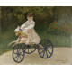 Jean Monet op zijn driewieler - Claude Monet - 1872