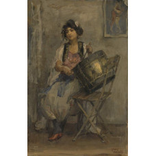 De Trommelaarster - Isaac Israëls - 1890-1910