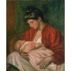 De jonge moeder - Renoir - 1898