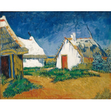 Drie witte huisjes in Saintes Maries - Van Gogh - 1888