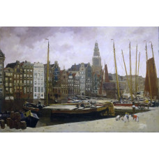 Het Damrak te Amsterdam - Breitner - ca. 1903