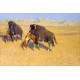 Indianen op bizonjacht - Frederic Remington - 1908